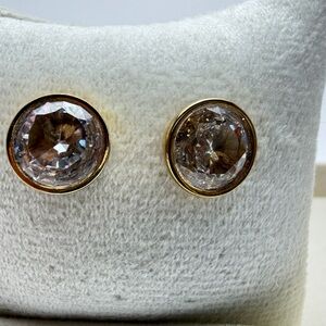 Michael Kors Brilliance Gold Crystal Stud Earrings